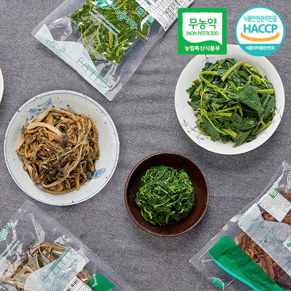 남도 친환경나물 3종