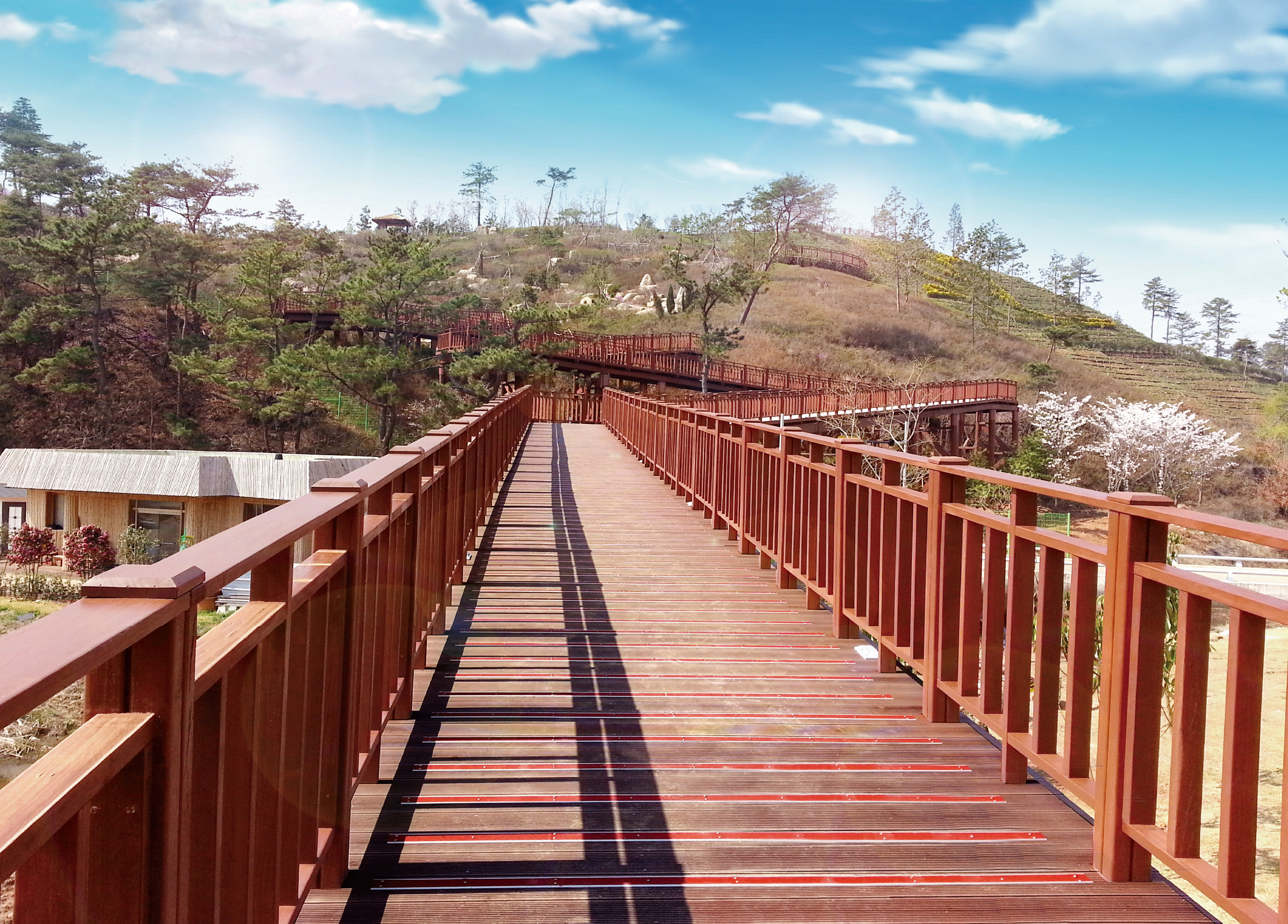 천연목재 및 방부목, 합성목재 판재및울타리