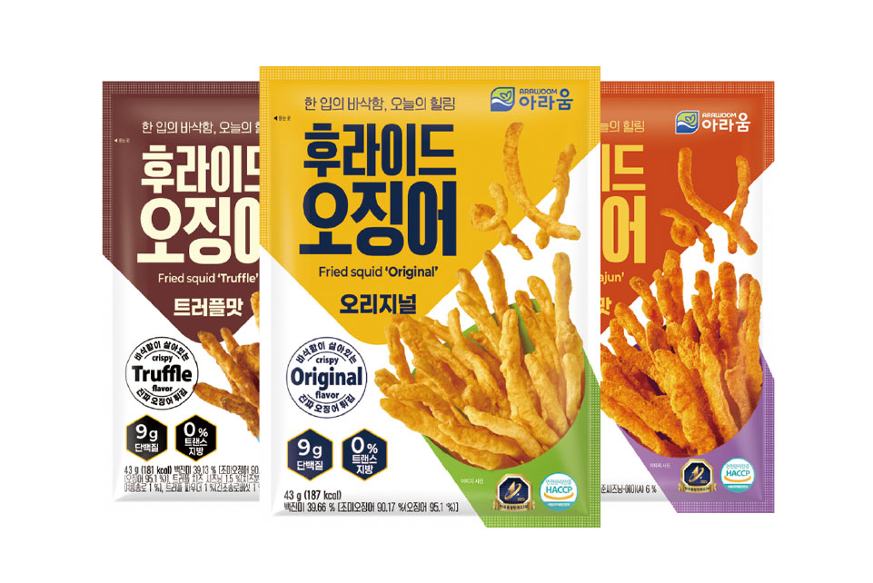 후라이드 오징어 (오리지널, 케이준맛, 트러플맛)